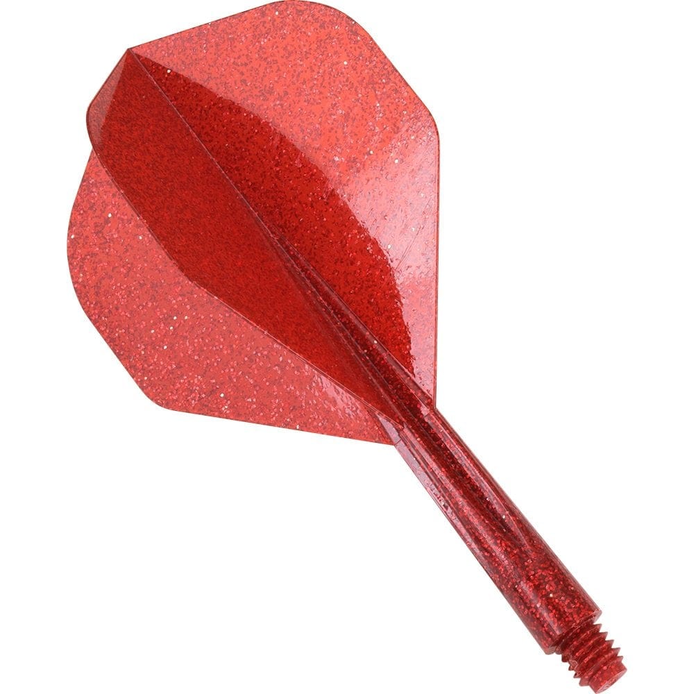 Condor Dart Flights - Zero Stress - Standard - Glitter - Red Short
