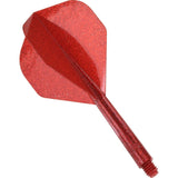 Condor Dart Flights - Zero Stress - Standard - Glitter - Red Medium