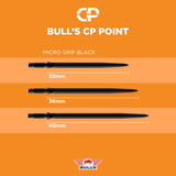 Bulls CP Dartspitzen - Stahlspitze - Mikro Grip