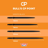 Bulls CP Dartspitzen - Stahlspitze - Glatt