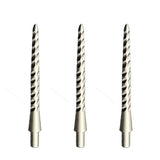 Caliburn Permanent Dart Points - Steel Tip Replacement Points - 30mm - Silv+C4565+C4558 30mm
