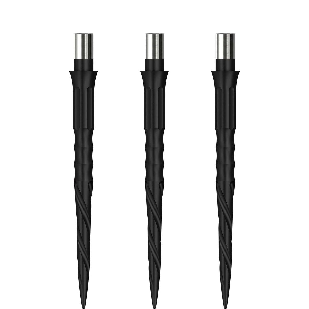 Caliburn Evo Dart Points - Push Fit with Tool - Easy Replace - Spiro - No Lip - Black 28mm