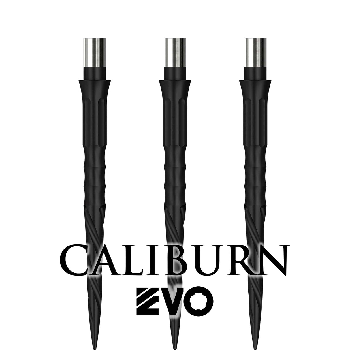 Caliburn Evo Dart Points - Push Fit with Tool - Easy Replace - Spiro - No Lip - Black