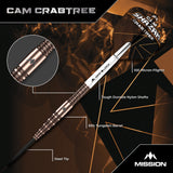 Mission Cam Crabtree Darts - Stahlspitze 95% Tungsten - V2