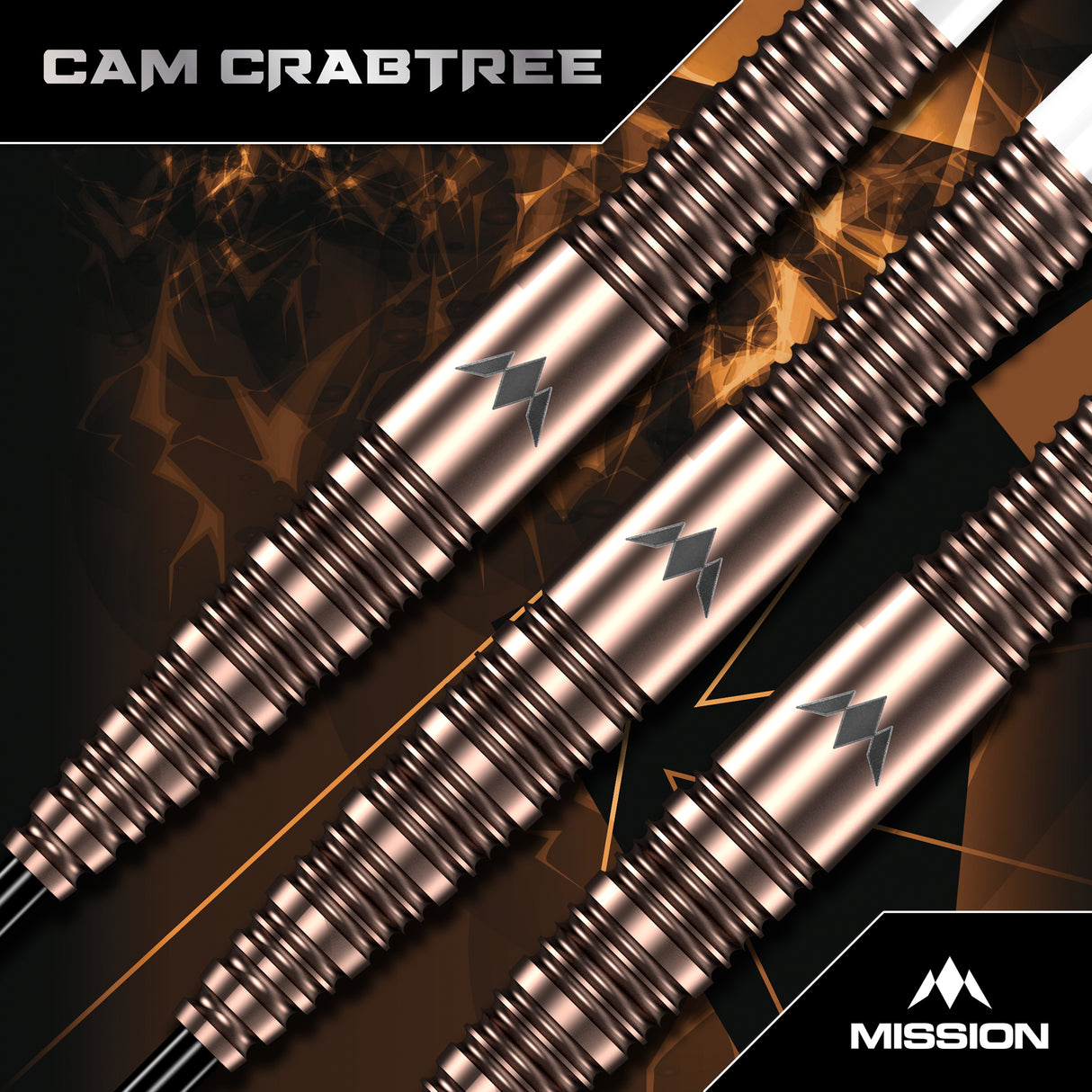 Mission Cam Crabtree Darts - Stahlspitze 95% Tungsten - V2