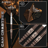Mission Cam Crabtree Darts - Stahlspitze 95% Tungsten - V2