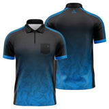 Arraz - Chevron - Schwarz & Blau - Dart Shirt -  Youth