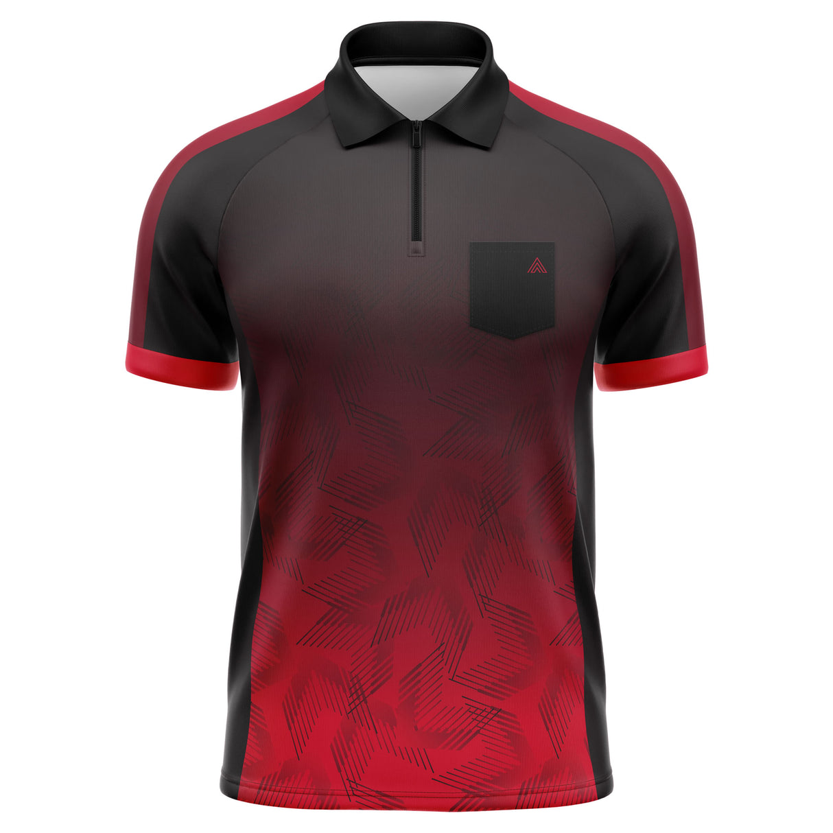 Arraz - Chevron - Schwarz & Rot - Dart Shirt