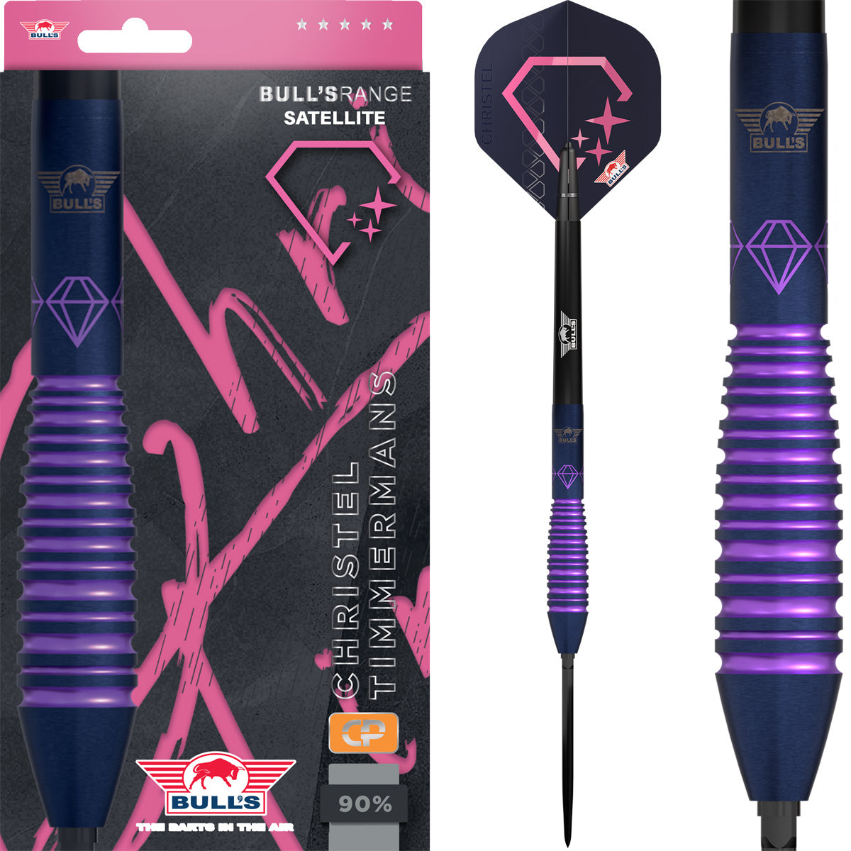 Bulls Christel Timmermans CP Darts - Stahlspitze - 90% Tungsten - E1