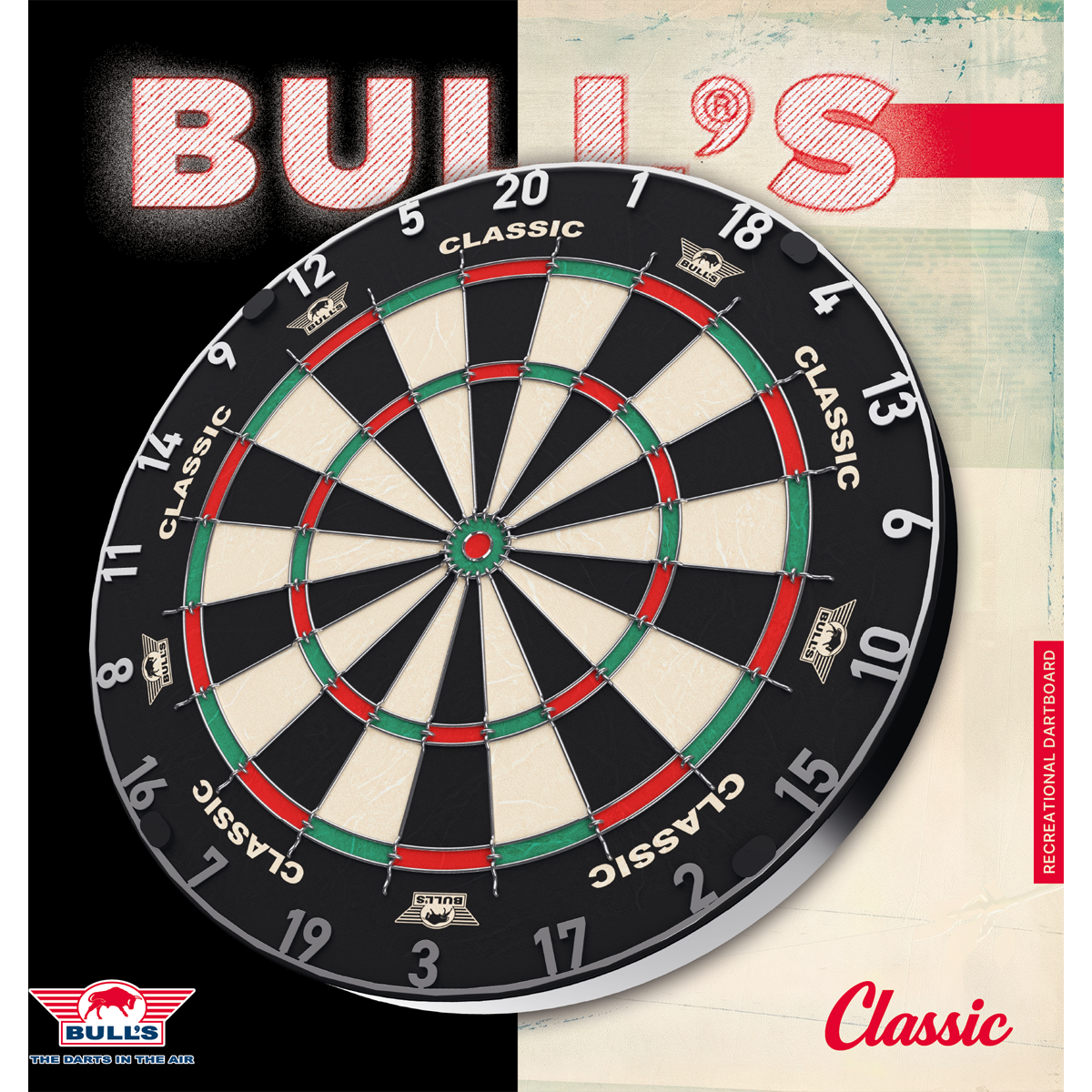 Bulls Classic Dartboard - Runddrahtsystem