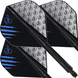 Condor AXE Dart Flights - The Master - Owen Bates - Standard - Black