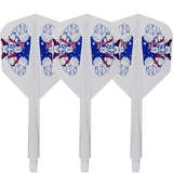 *Condor AXE Dart Flights - Small - The Bull - Clear