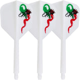 *Condor AXE Dart Flights - Small - Red Crown - White