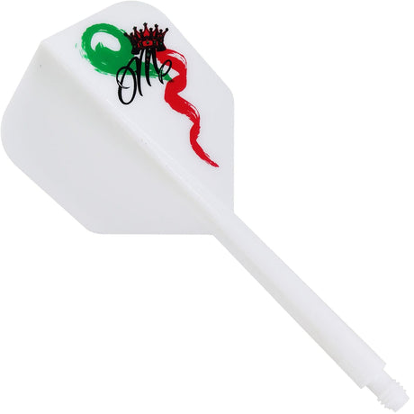 *Condor AXE Dart Flights - Small - Red Crown - White Long