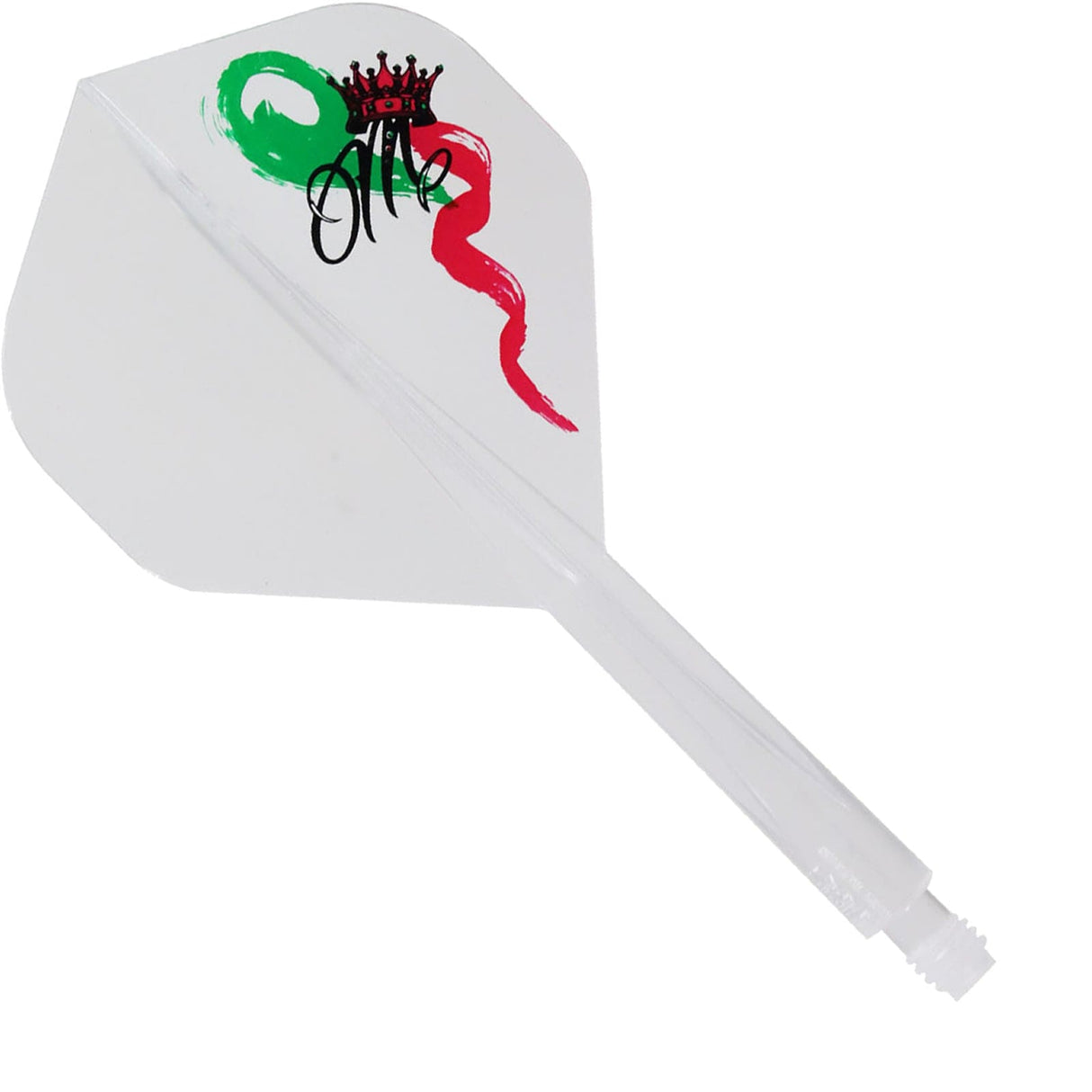 Condor AXE Dart Flights - Standard - Red Crown - Clear Medium