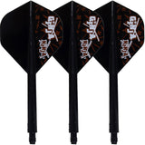 Condor AXE Dart Flights - Matt Campbell - Ginja Ninja - Standard - Black