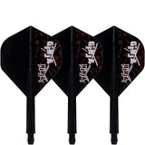 Condor AXE Dart Flights - Matt Campbell - Ginja Ninja - Standard - Black