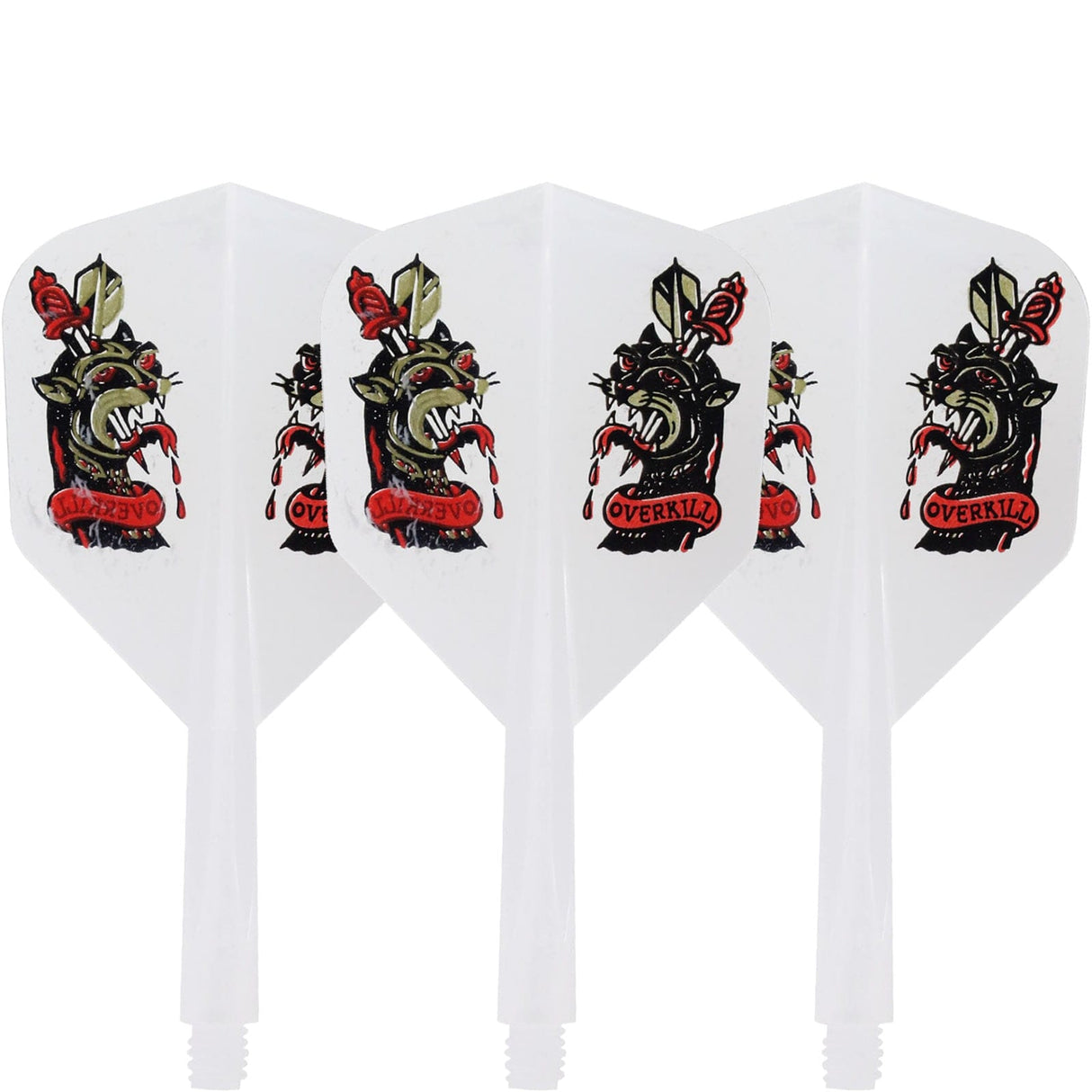 *Condor Dart Flights - Zero Stress - Small - Overkill - Marble White