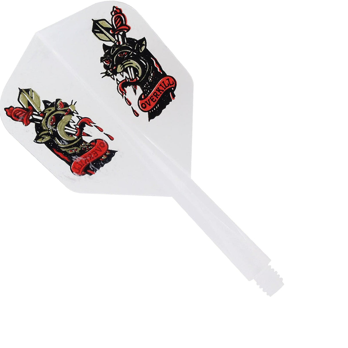 *Condor Dart Flights - Zero Stress - Small - Overkill - Marble White Short