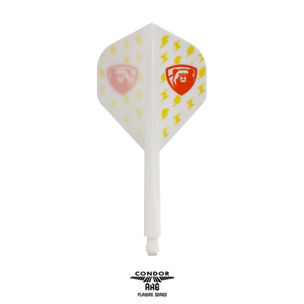 Condor AXE Player Series Dart Flights - Miyu Miyawaki - Thunderbolt Bear - Standard - White