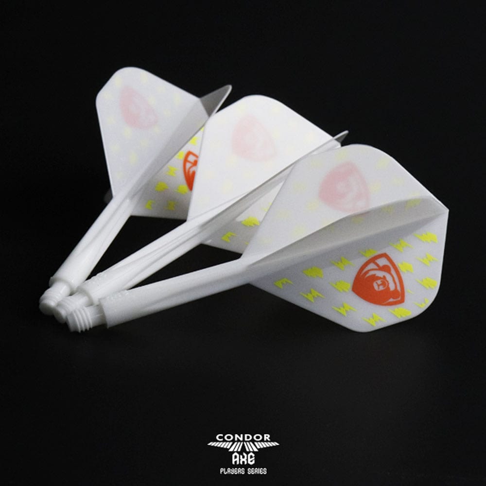 Condor AXE Player Series Dart Flights - Miyu Miyawaki - Thunderbolt Bear - Standard - White