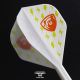 Condor AXE Player Series Dart Flights - Miyu Miyawaki - Thunderbolt Bear - Standard - White