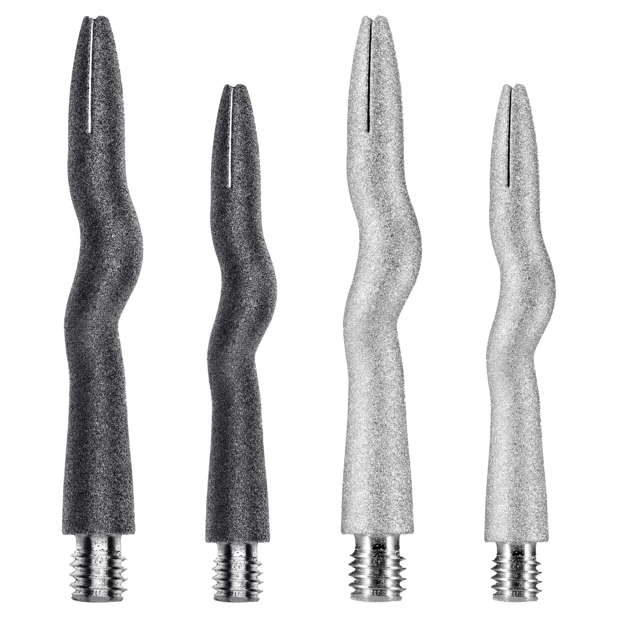 Caliburn Curly Dart Schäften - Aluminium - Sandgestrahlt