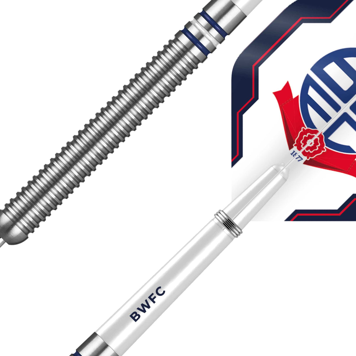 Bolton Wanderers Darts – Stahlspitze Wolfram – Offiziell lizenziert – BWFC – 24g