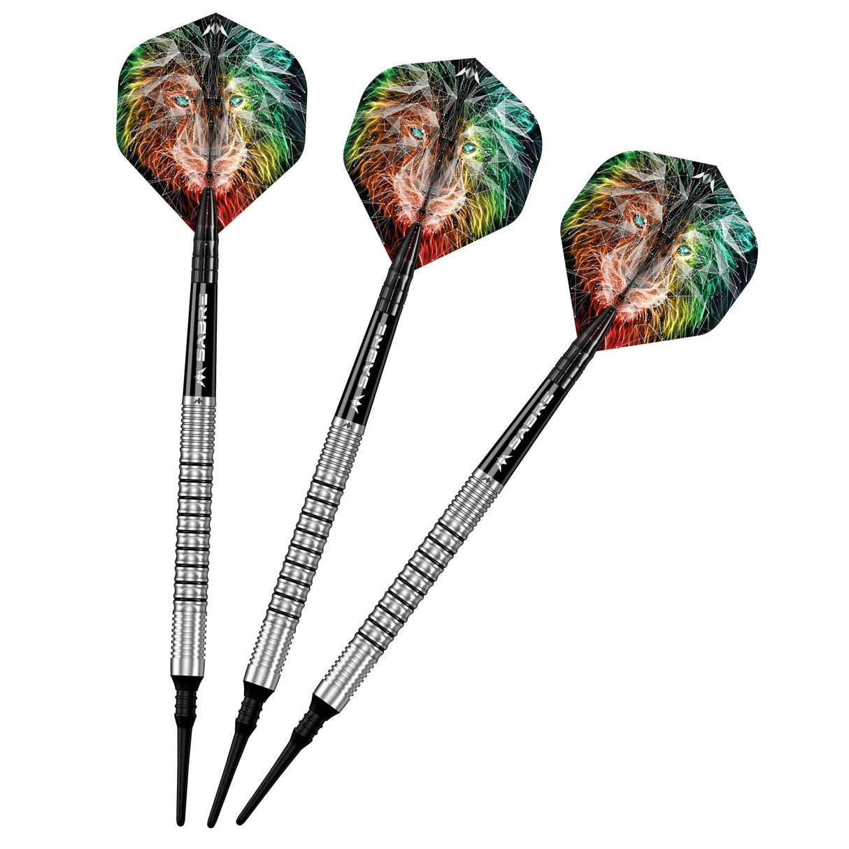 Mission Dominik GrÃ¼llich Darts - Soft Tip - 95% Tungsten - Silver-Black Rings