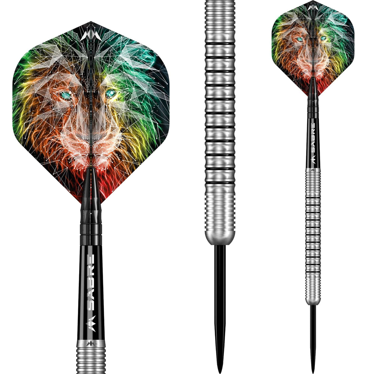 Mission Dominik GrÃ¼llich Darts - Steel Tip - 95% Tungsten - Silver-Black Rings