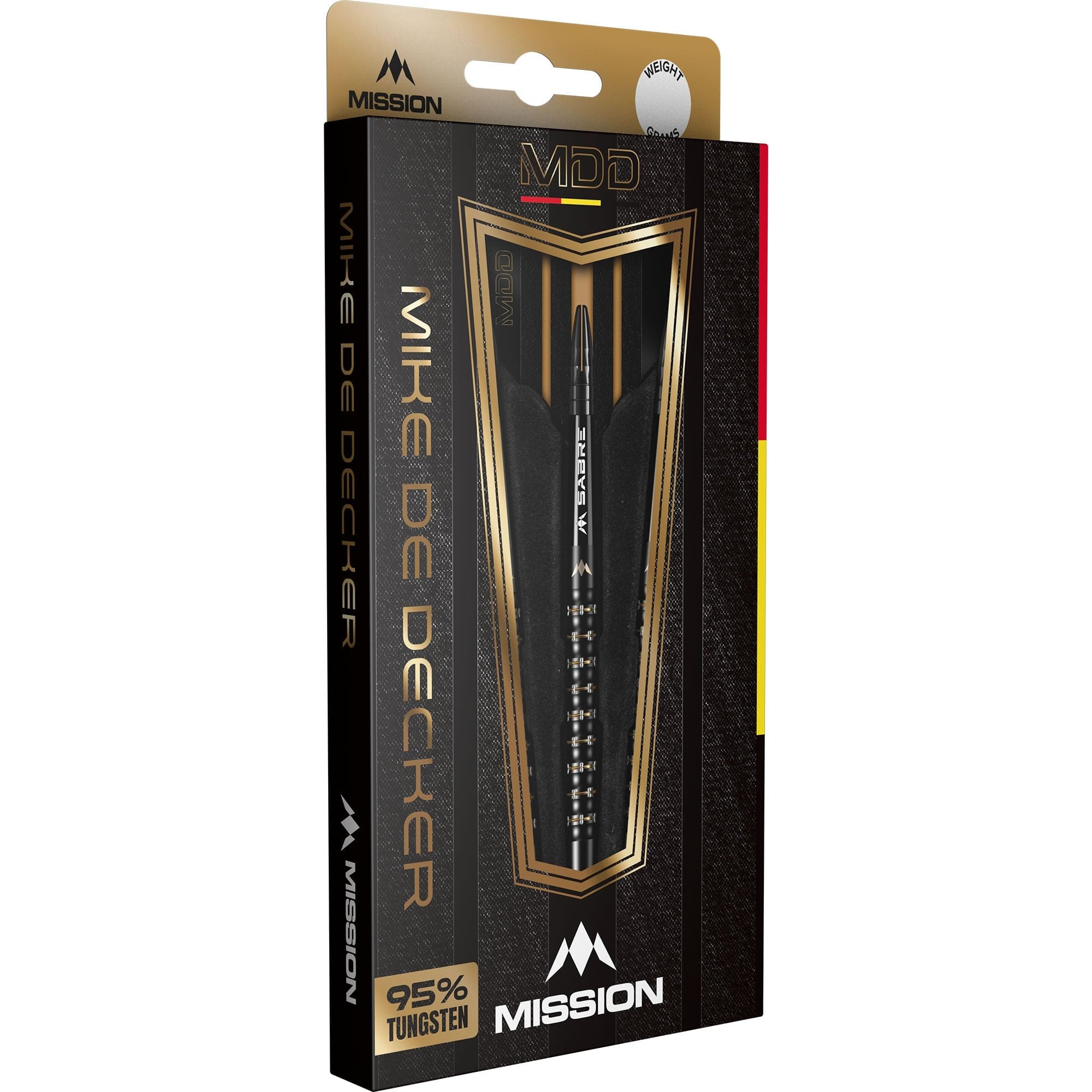 Mission Mike De Decker Darts – Weiche Spitze – 95 % Wolfram – Schwarz