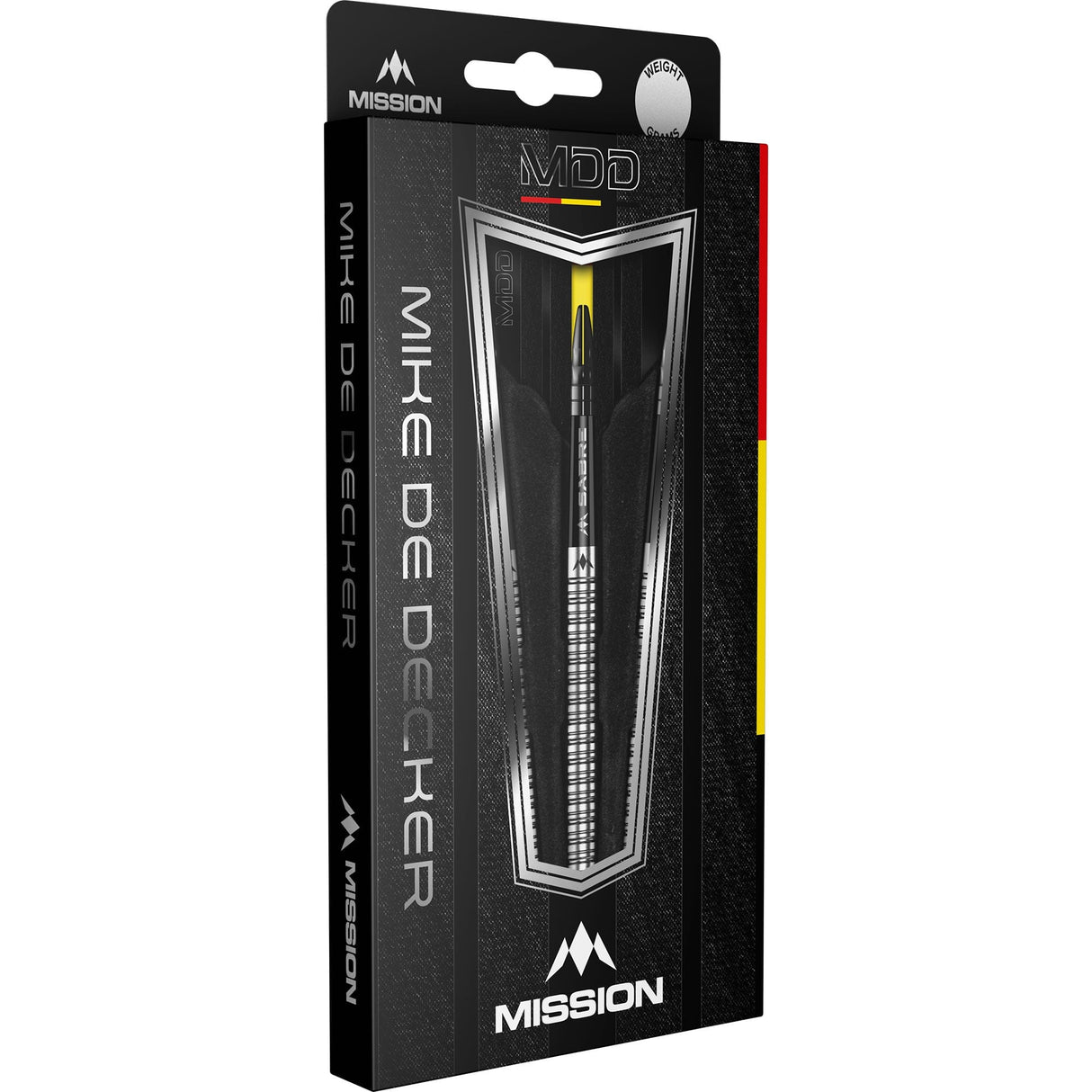 Mission Mike De Decker Darts - Steel Tip - 95% Tungsten - Silver