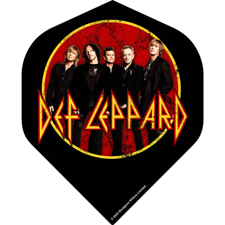 Def Leppard Dart Flights - Official Licensed - 100 Micron - No2 - Std - F5 - Original