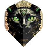 Designa Dart Flights - Motley Collection - 100 Micron - No2 - Std - Black Cat