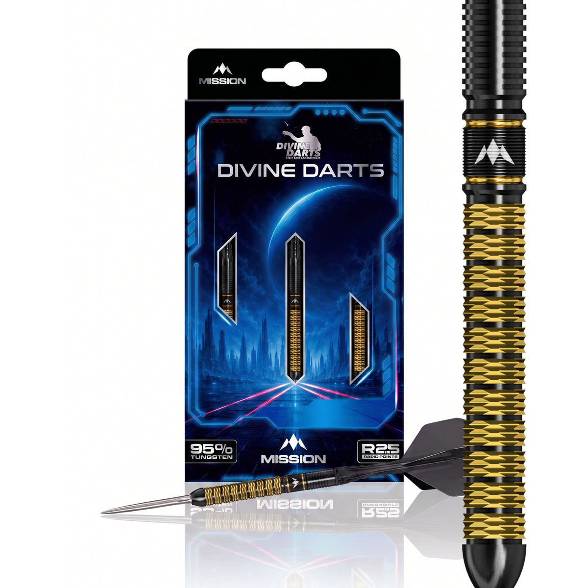 Mission Collab Series R2.5 Darts - Stahlspitze - 95% Tungsten - Jake Kenyon