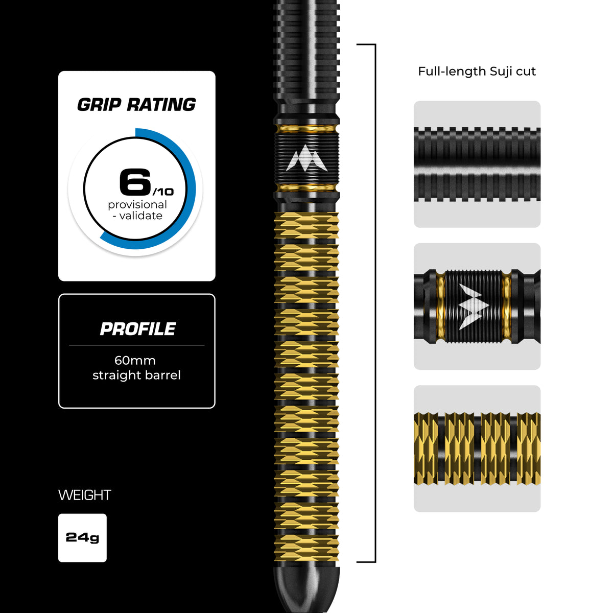 Mission Collab Series R2.5 Darts - Stahlspitze - 95% Tungsten - Jake Kenyon