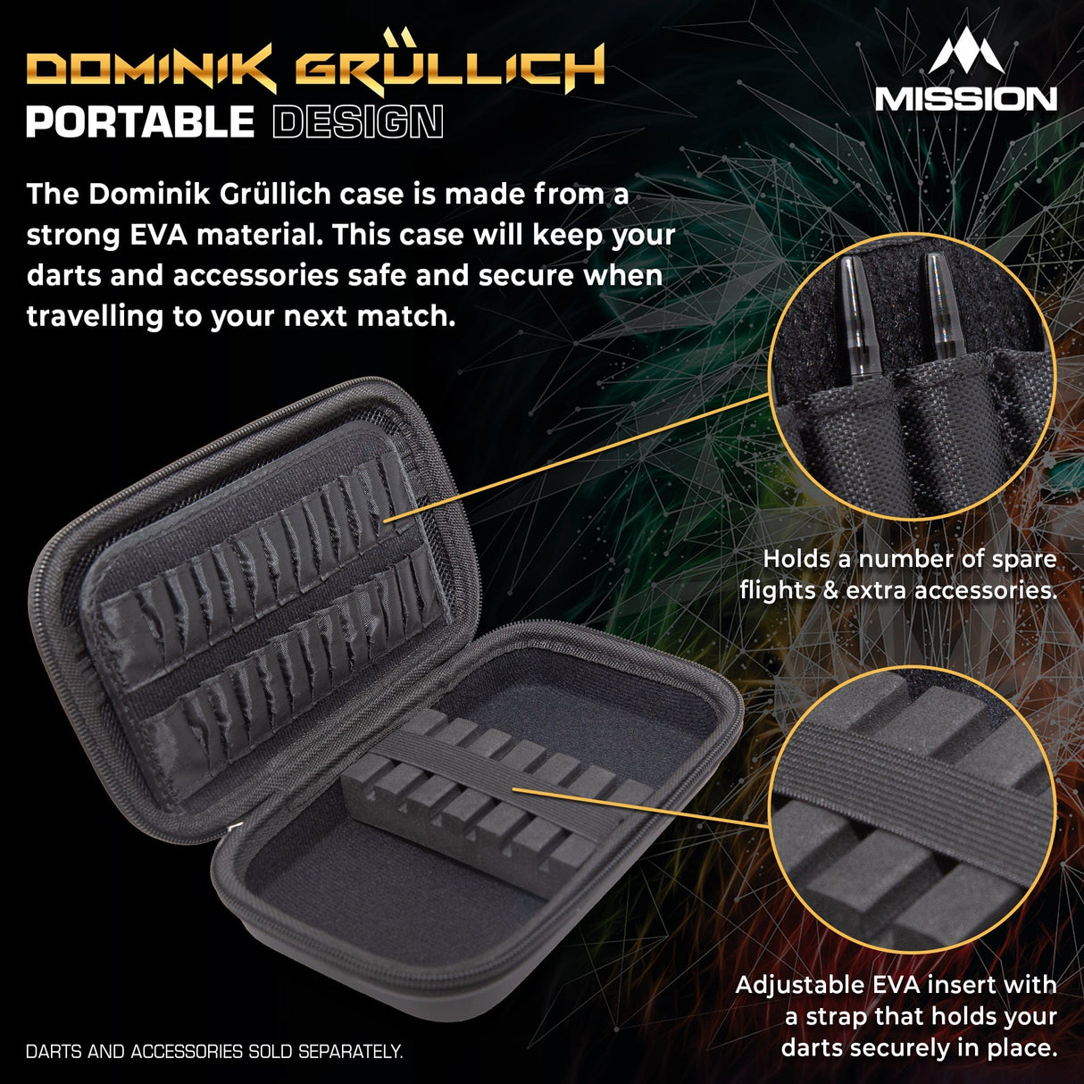Mission Darts Players- EVA Dart Case - Dominik GrÃ¼llich