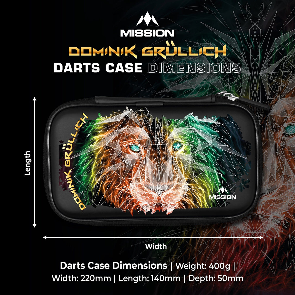 Mission Darts Players- EVA Dart Case - Dominik GrÃ¼llich