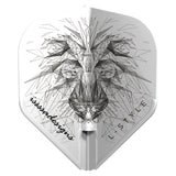 L-Style EZ Dart Flights - Integrierter Schaftdeckel - L1EZ - Dominik Grüllich - Weiß