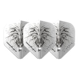 L-Style EZ Dart Flights - Integrierter Schaftdeckel - L1EZ - Dominik Grüllich - Weiß