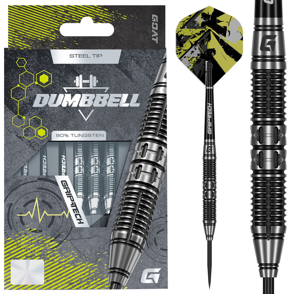 GOAT Dumbbell Darts - Stahlspitze - 90% Tungsten
