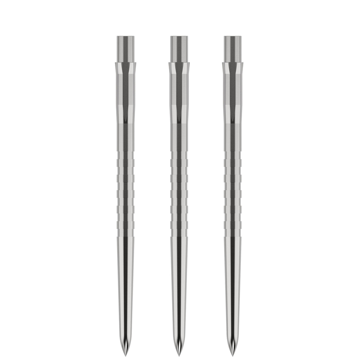 Mission Caliburn Austauschbare Dartspitzen - Geriffelt - Silber