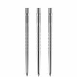 Mission Caliburn Replaceable Dart Points - Grooved - Silver