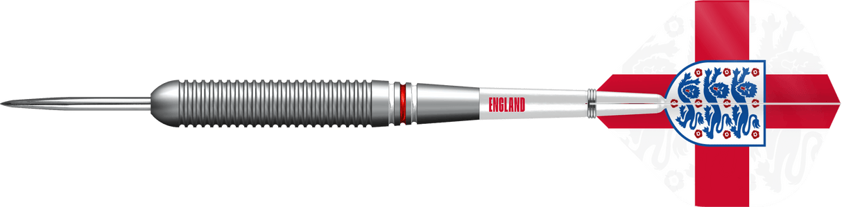 England Football Darts – Steel Tip Messing – Offizielles Lizenzprodukt – Logo – 22 g