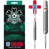 England Football Darts – Steel Tip Messing – Offizielles Lizenzprodukt – Logo – 22 g