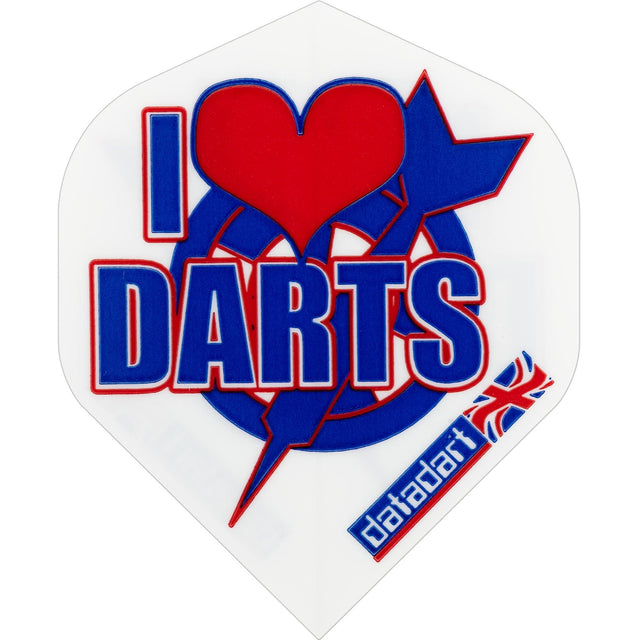 *Datadart Metronic Dart Flights - No2 - Std - I Love Darts