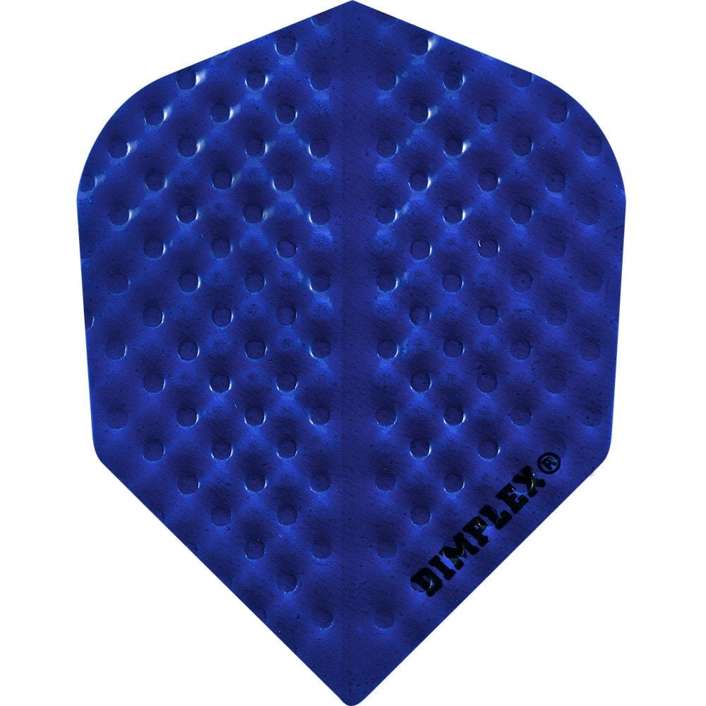 *Harrows Dimplex Dart Flights - Standard Shape - Plain Colours Plain Blue