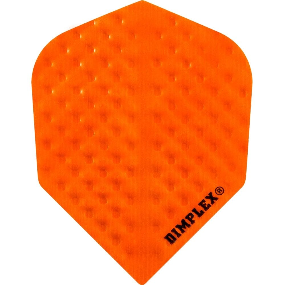 *Harrows Dimplex Dart Flights - Standard Shape - Plain Colours Plain Orange