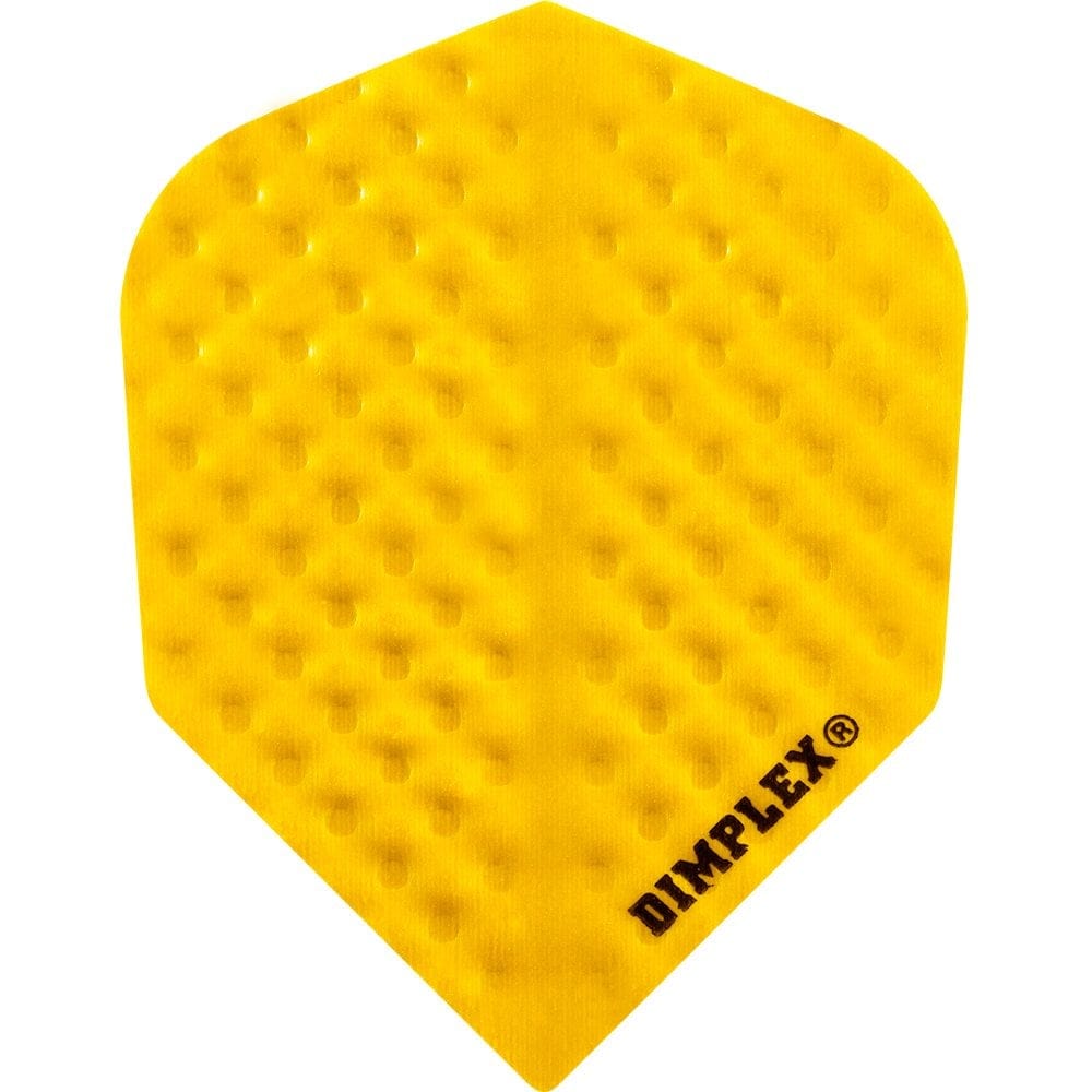 *Harrows Dimplex Dart Flights - Standard Shape - Plain Colours Plain Yellow