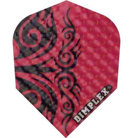*Harrows Dimplex Dart Flights - Standard Shape - Tribal Red